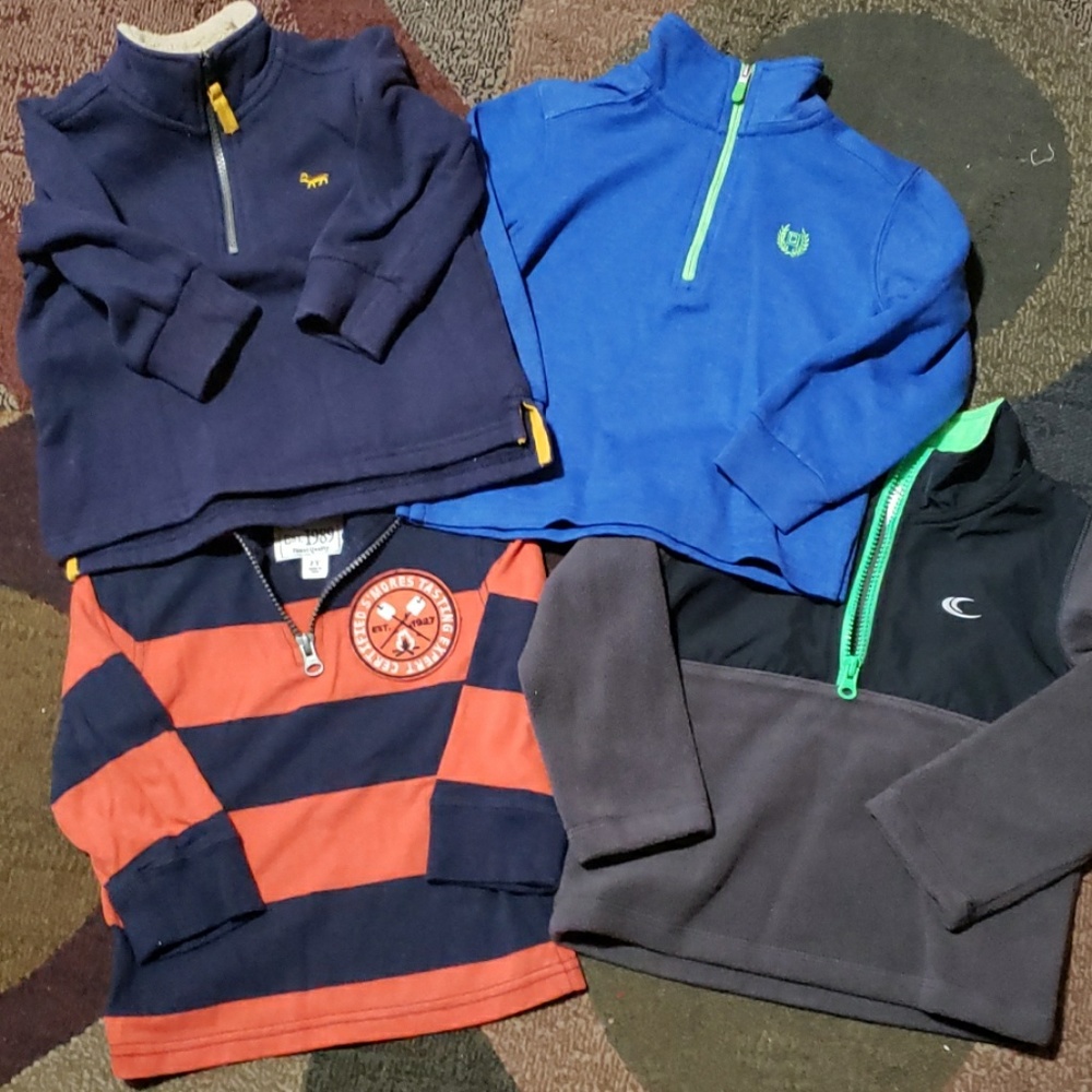 (4) 2T boy's pullovers